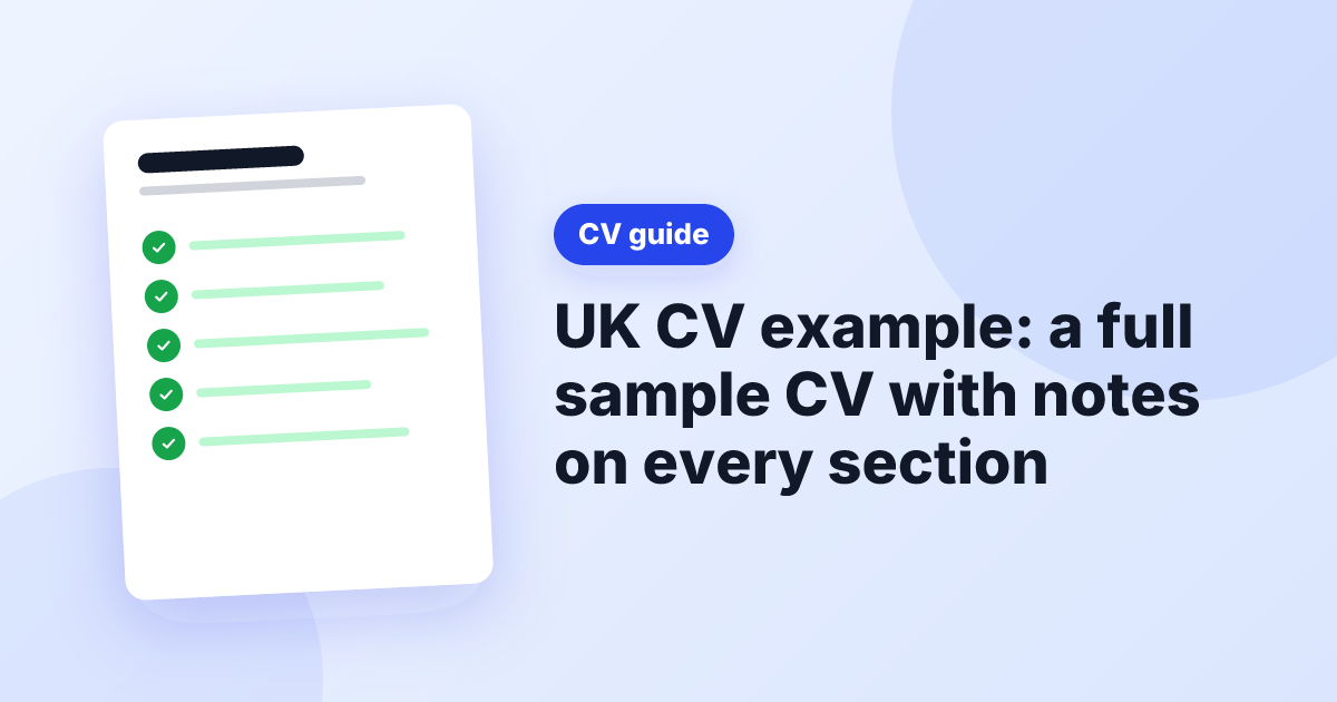 Sample Template Bulleted CV Template UK: Free Copy-and-Paste CV Template — UK CV Fix